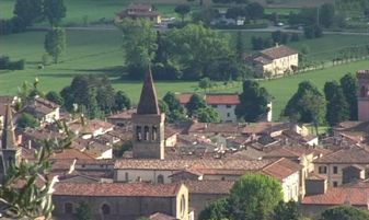 Paedsaggio Sansepolcro1-Centro storico visto dalla collina