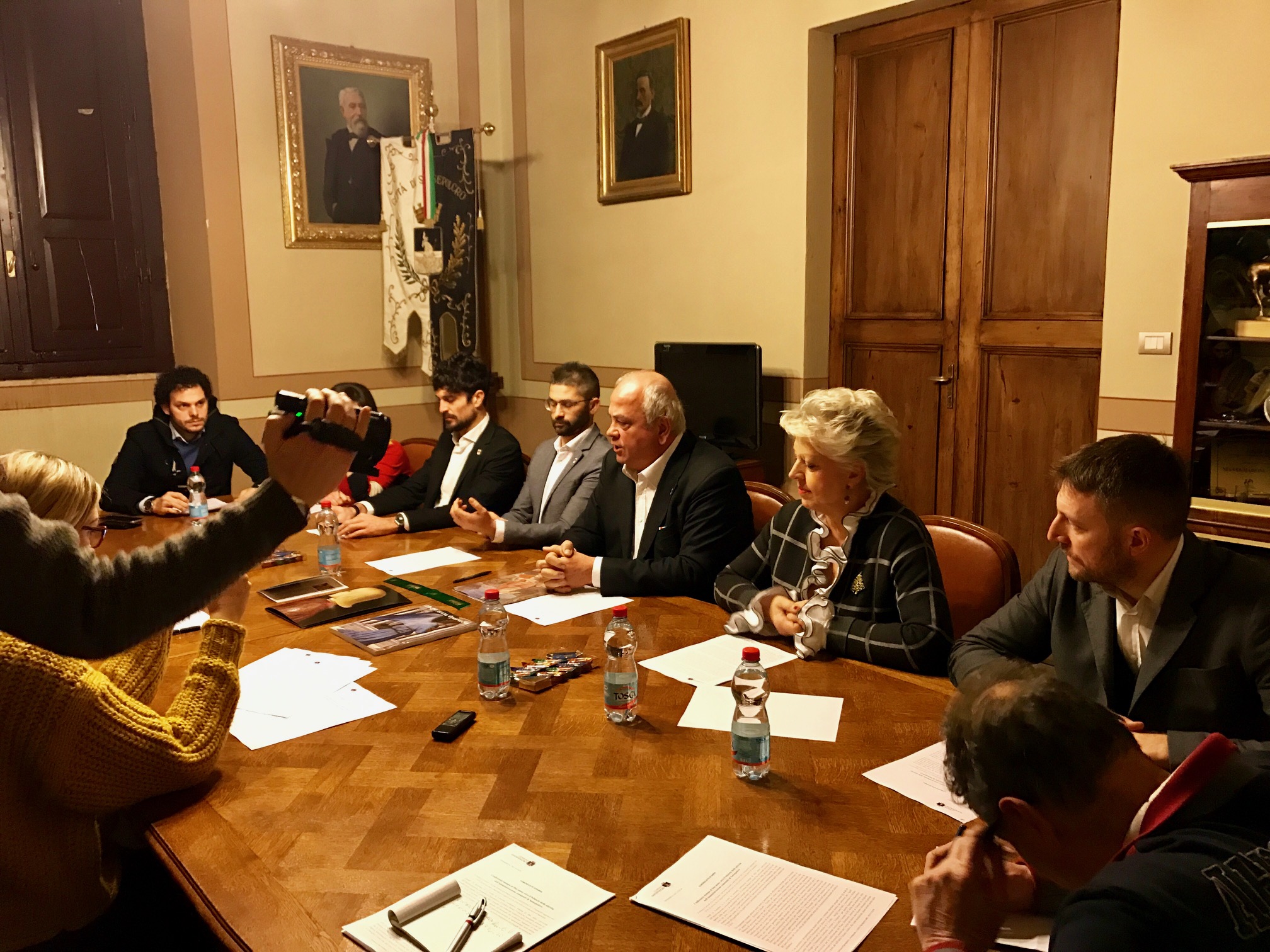 conferenza sindaco mauro cornioli giunta presidente consiglio comunale