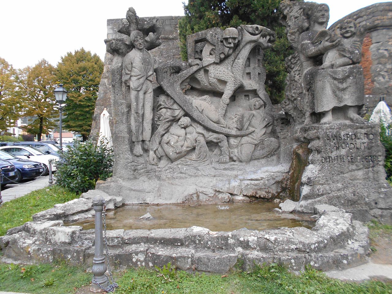 sansepolcro monumento ai caduti di tutte le guerre