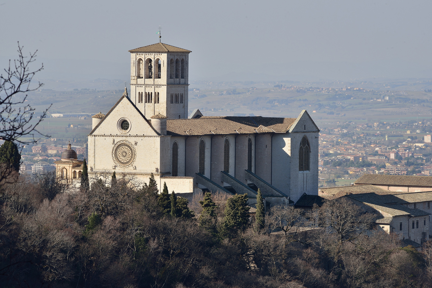 Panoramiche; Basilica di San Francesco in Assisi; Italia, Umbria, Perugia, Assisi