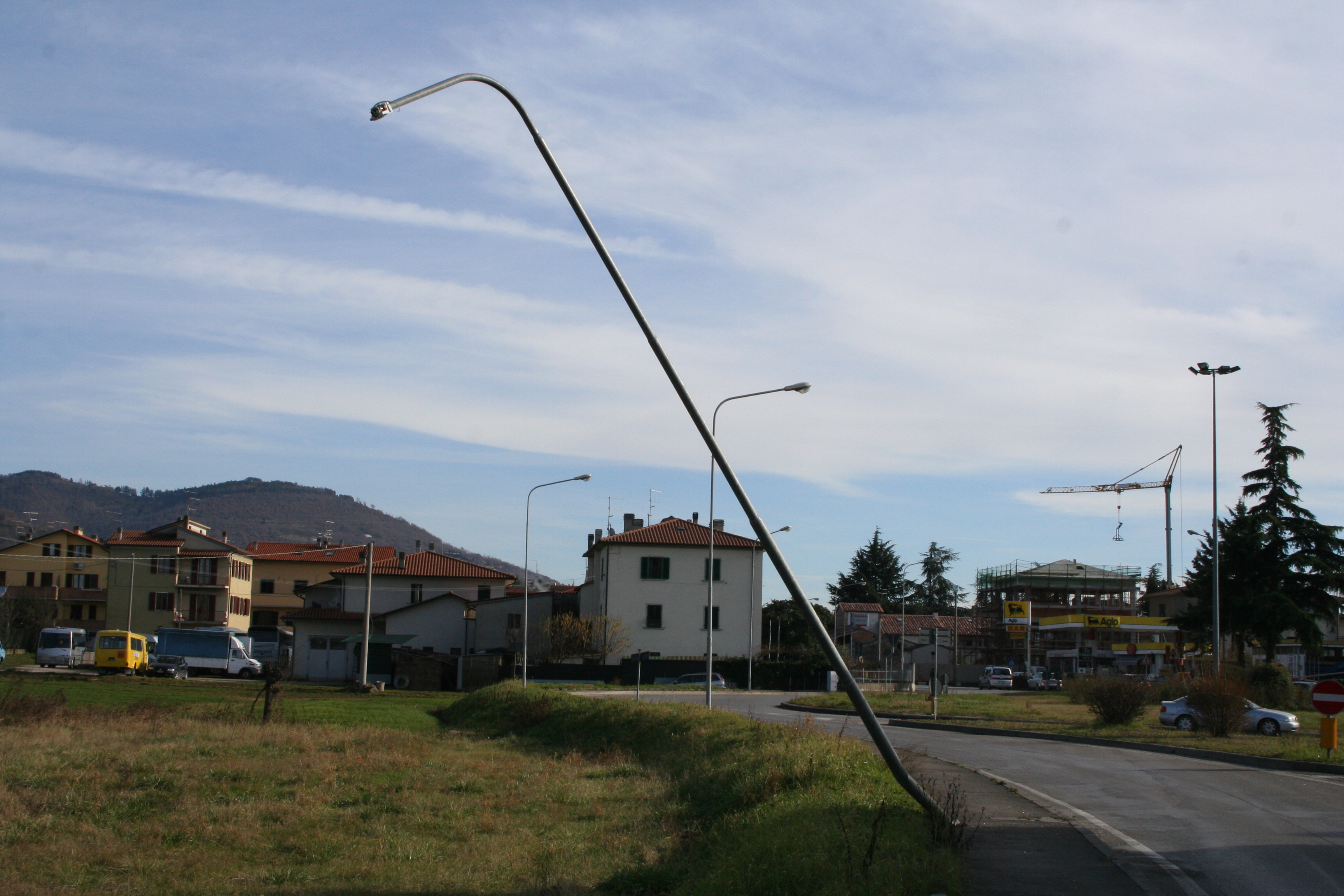 sansepolcro- pubblica illuminazione rete vecchia incidente 2