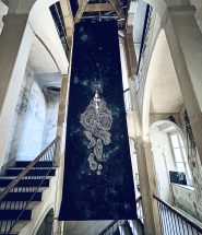 Le variabili del cigno ricamo su tela