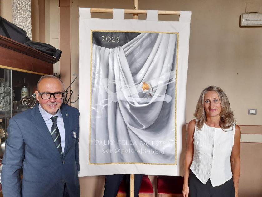 sansepolcro palio balestra drappo 2025