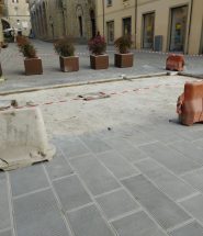 sansepolcro piazza torre berta lavori completamento ripavimentazione