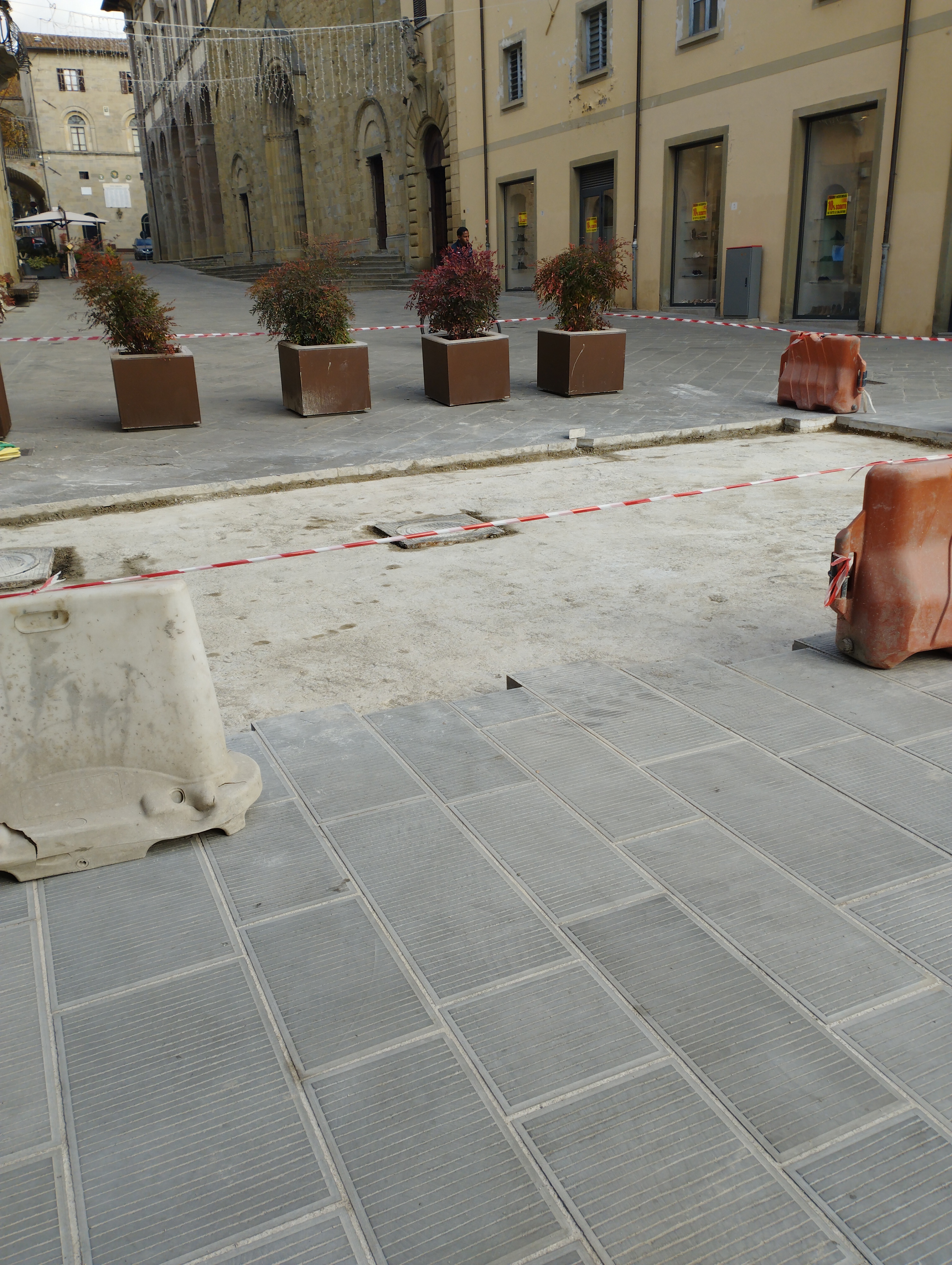 sansepolcro piazza torre berta lavori completamento ripavimentazione