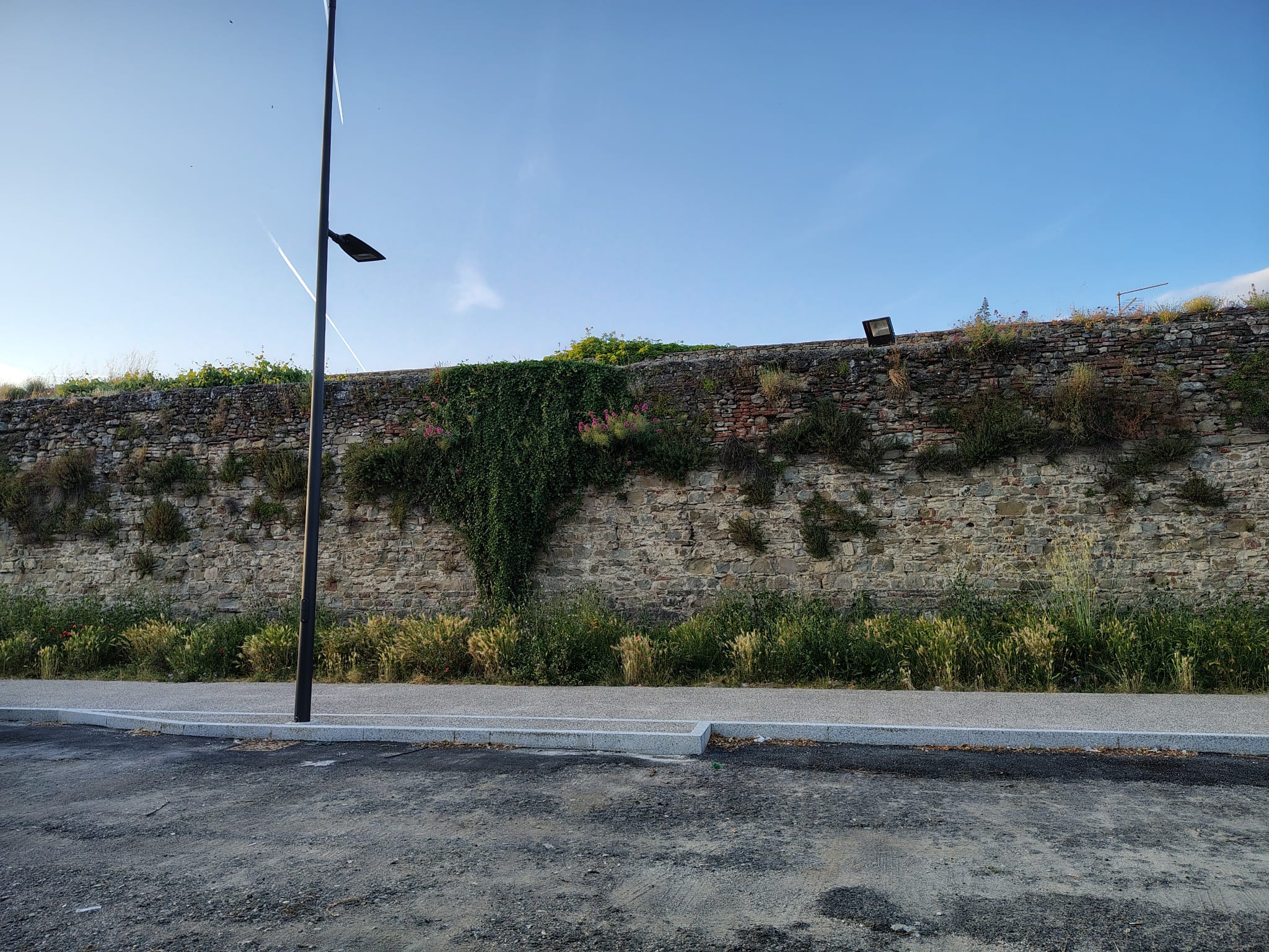 sansepolcro mura urbane percorso ciclopedonale vegetazione