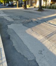 sansepolcro viaele vento degrado manto stradale